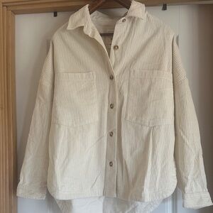 Billabong Off-White Corduroy Utility Jacket